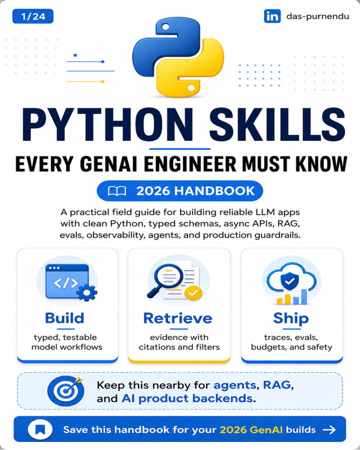 Python Skill for GenAI - 2026 handbook cover